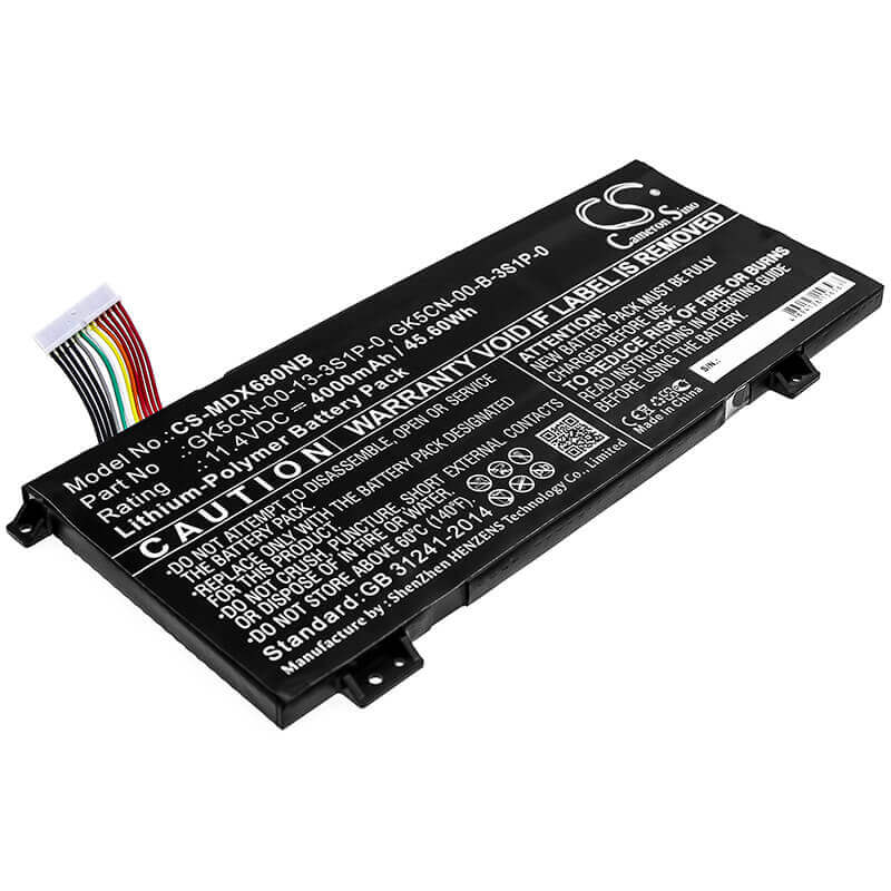 Battery For Machenike, F117 Break, F117-b 11.4v, 4000mah - 45.60wh Notebook, Laptop Cameron Sino Technology Limited   