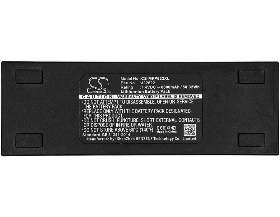 7.4V, Li-ion, 6800mAh, Headset battery fits Mackie, J22622, Freeplay, Freeplay Portable Pa System, 50.32Wh Wireless Headset Cameron Sino Technology Limited