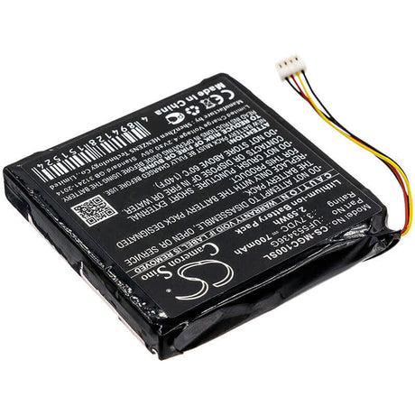 3.7V, Li-ion, 700mAh, GPS battery fits Magellan, Er-009311, Cyclo 100, Cyclo100, 2.59Wh GPS, Navigator Cameron Sino Technology Limited