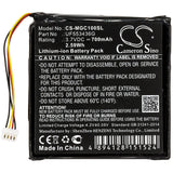 3.7V, Li-ion, 700mAh, GPS battery fits Magellan, Er-009311, Cyclo 100, Cyclo100, 2.59Wh GPS, Navigator Cameron Sino Technology Limited