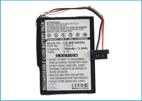 3.7V, Li-ion, 750mAh, GPS battery fits Magellan, T300-3, Rm5220sgluc, Roadmate 3055, 2.78Wh GPS, Navigator Cameron Sino Technology Limited