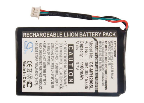 3.7V, Li-ion, 1100mAh, GPS battery fits Magellan, 384.00015.005, Roadmate 1200 (3 Wires), Roadmate 1210 (3 Wires), 4.07Wh GPS, Navigator Cameron Sino Technology Limited