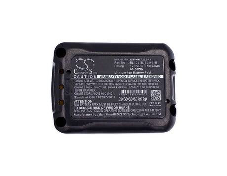 Power Tools Battery For Makita, 12v Max Cxt Tool, 12-volt Max Cxt, Ct226 12v, 5000mah - 60.00wh Power Tools Cameron Sino Technology Limited (Power Tools)