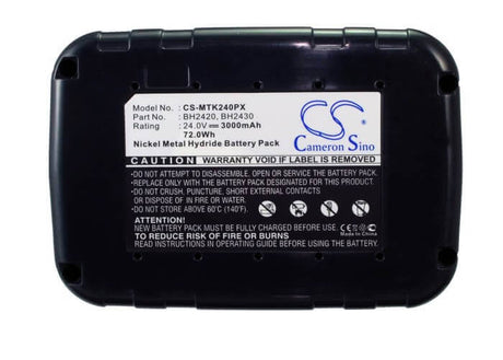 24.0V, Ni-MH, 3000mAh, Power Tools battery fits Makita, 193127-4, Bdf460, Bdf460sf, 72Wh Power Tools Cameron Sino Technology Limited (Power Tools)