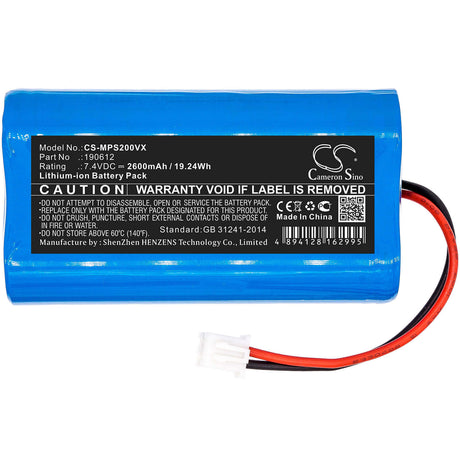 7.4V, Li-ion, 2600mAh, Vacuum battery fits Mamibot, Provac Plus 2, 19.24Wh Vacuum Cameron Sino Technology Limited