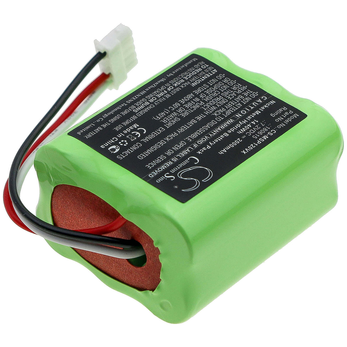 7.2V, Ni-MH, 2000mAh, Vacuum battery fits Mamibot, Sweepur 120, 14.40Wh Vacuum Cameron Sino Technology Limited