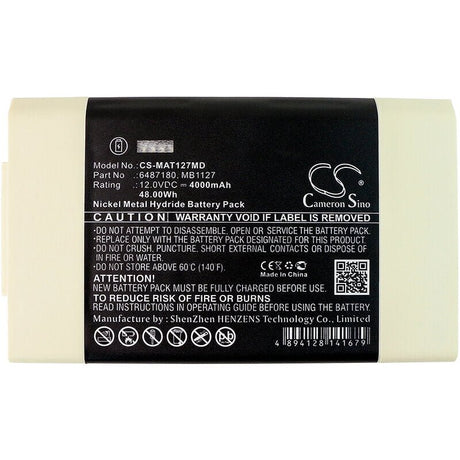 12.0V, Ni-MH, 4000mAh, Medical battery fits Maquet, 6487180, Critical Care Ab, Servo I, 48.00Wh Medical Cameron Sino Technology Limited (Medical)