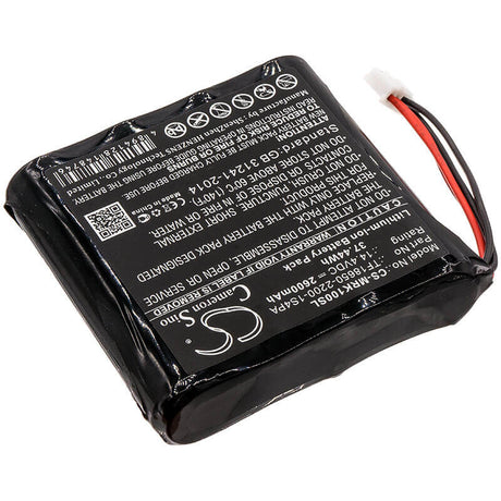 14.4V, Li-ion, 2600mAh, Speaker battery fits Marshall, Kilburn, 37.44Wh Speaker Cameron Sino Technology Limited