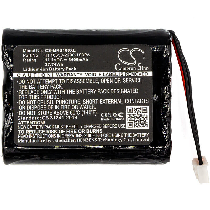 11.1V, Li-ion, 3400mAh, Speaker battery fits Marshall, Stockwell, 37.74Wh Speaker Cameron Sino Technology Limited