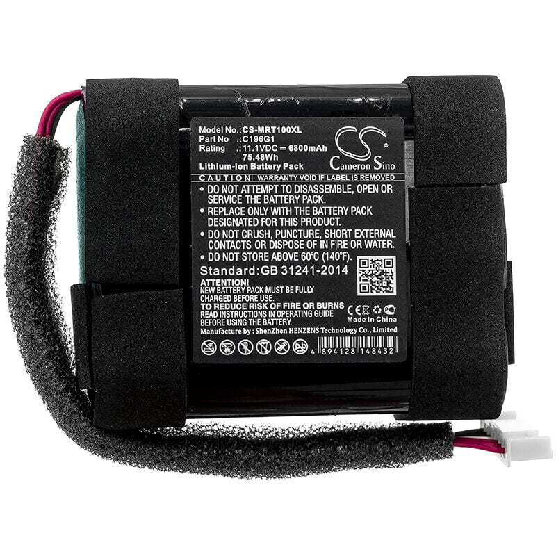 11.1V, Li-ion, 6800mAh, Speaker battery fits Marshall, Tufton, 75.48Wh Speaker Cameron Sino Technology Limited