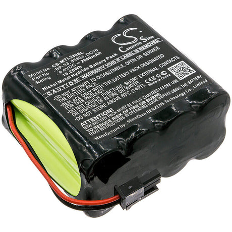 9.6V, Ni-MH, 2000mAh, Equipment battery fits Martel, 85804, BetaGauge 330, 19.2Wh Equipment, Survey, Test Cameron Sino Technology Limited