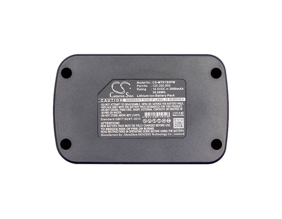 18.0V, Li-ion, 2000mAh, Power Tools battery fits Matrix, 120.300.650, Ak 18-1-li, 36Wh Power Tools Cameron Sino Technology Limited (Power Tools)