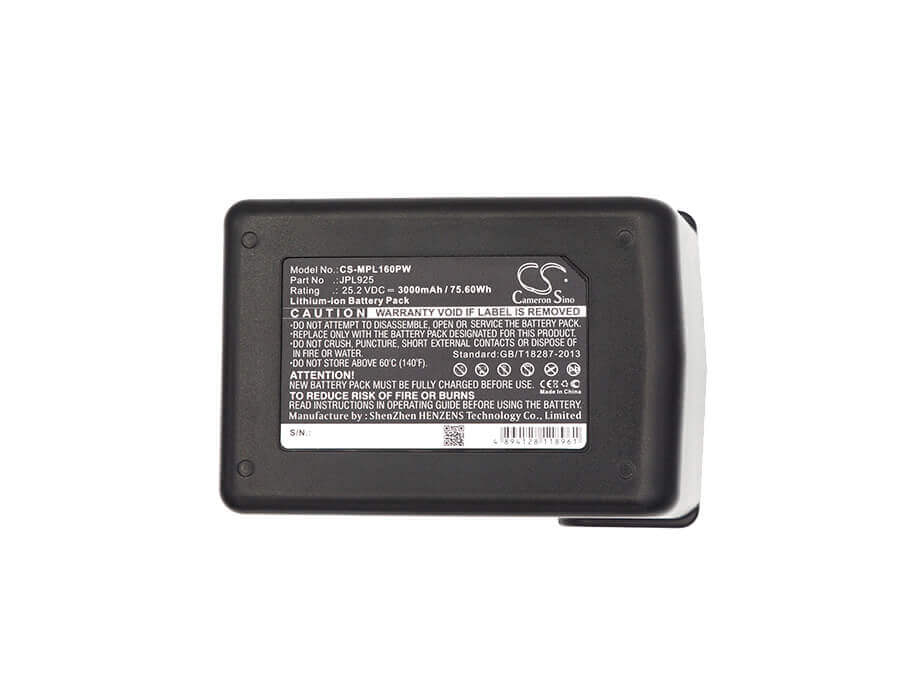 25.2V, Li-ion, 3000mAh, Power Tools battery fits Max, Jpl925, 34g808, Rebar Pjrc160, 75.6Wh Power Tools Cameron Sino Technology Limited (Power Tools)