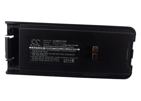 7.2V, Ni-MH, 2500mAh, Two-Way Radio battery fits Maxon, Wwh-acc200, Sp300, Sp310, 18Wh Two-Way Radio Cameron Sino Technology Limited