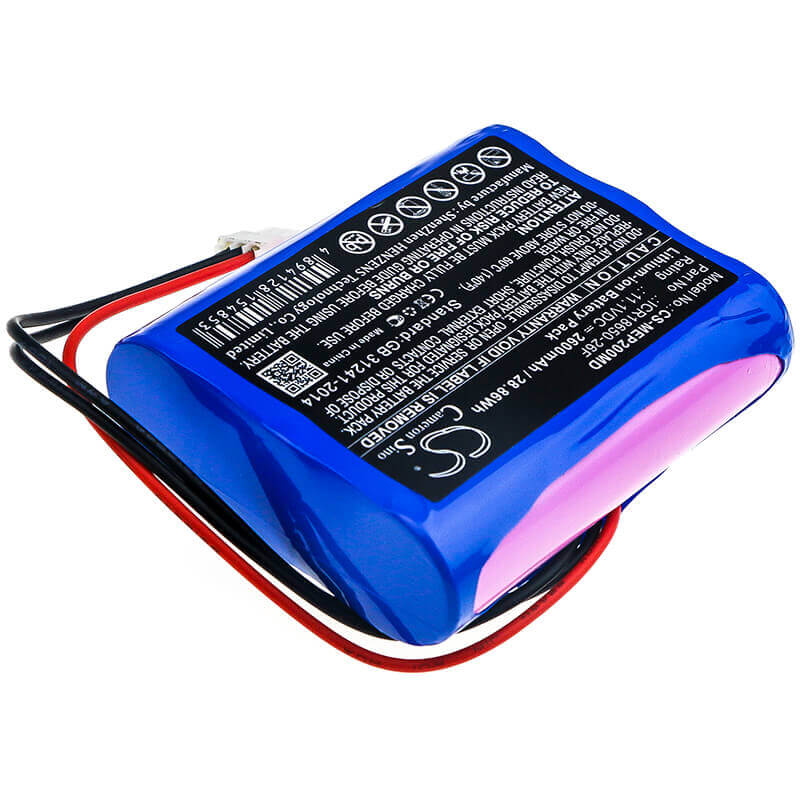 11.1V, Li-ion, 2600mAh, Medical battery fits Medical Econet, Icr18650-26f, Compact 2, 28.86Wh Medical Cameron Sino Technology Limited (Medical)