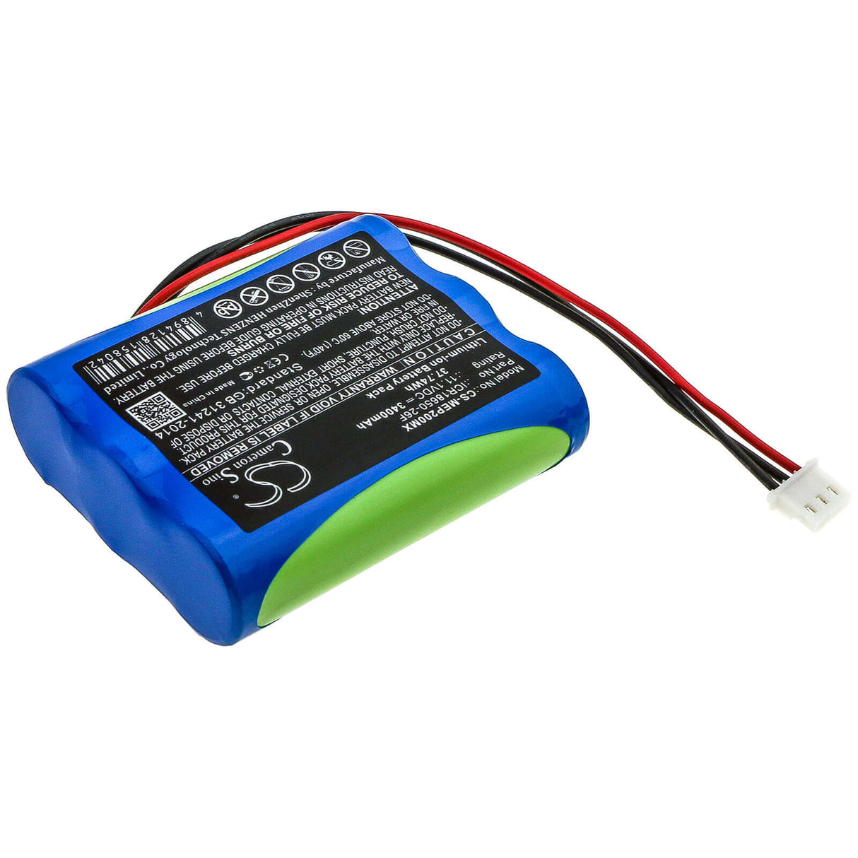 11.1V, Li-ion, 3400mAh, Medical battery fits Medical Econet, Icr18650-26f, Compact 2, 37.74Wh Medical Cameron Sino Technology Limited (Medical)
