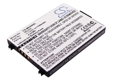 3.7V, Li-ion, 1100mAh, Media Player battery fits Medion, 40009364, Md95200, Md95380, 4.07Wh Media Player Cameron Sino Technology Limited (Suspended)