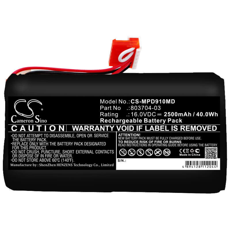 16.0V, Sealed Lead Acid, 2500mAh, Medical battery fits Physio-control, Medtronic, 21300-002259, Lifepak 9, Lifepak 9a, 40.00Wh Medical Cameron Sino Technology Limited (Medical)