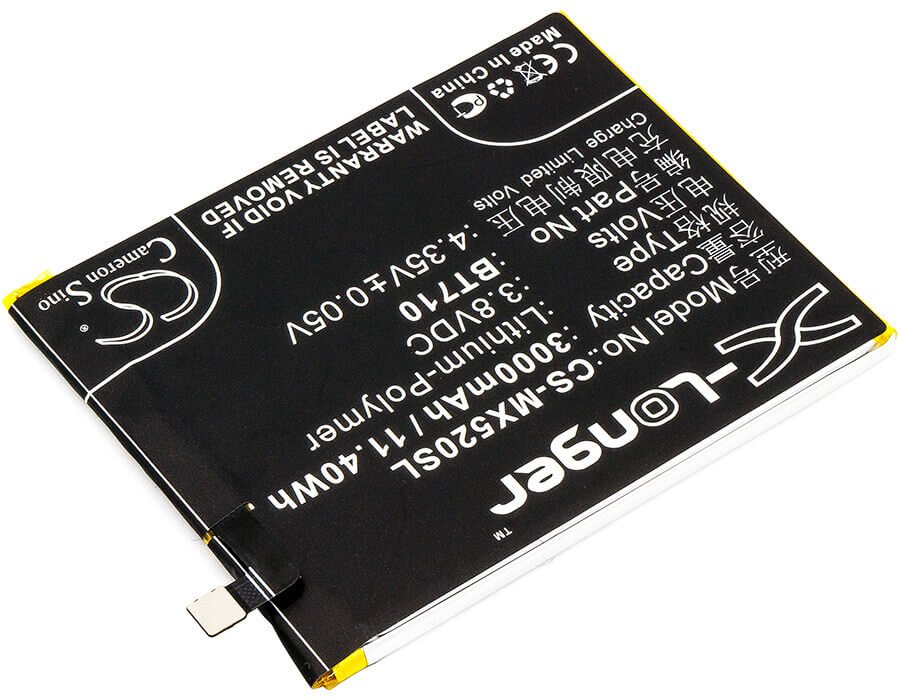3.8V, Li-Polymer, 3000mAh, SmartPhone battery fits Meizu, Meilan, Bt710, A5, 11.4Wh Mobile, SmartPhone Cameron Sino Technology Limited (Smartphone)