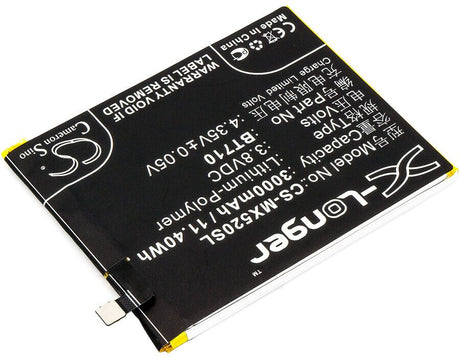 3.8V, Li-Polymer, 3000mAh, SmartPhone battery fits Meizu, Meilan, Bt710, A5, 11.4Wh Mobile, SmartPhone Cameron Sino Technology Limited (Smartphone)