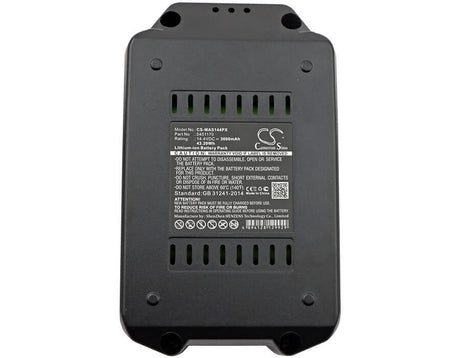 14.4V, Li-ion, 3000mAh, Power Tools battery fits Meister Craft, 5451170, 5450880, Mas144, 43.2Wh Power Tools Cameron Sino Technology Limited (Power Tools)