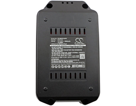 14.4V, Li-ion, 5000mAh, Power Tools battery fits Meister Craft, 5451170, 5450880, Mas144, 72Wh Power Tools Cameron Sino Technology Limited (Power Tools)