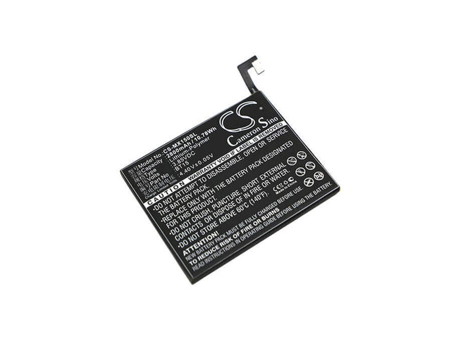 3.85V, Li-Polymer, 2800mAh, SmartPhone battery fits Meizu, Bt15, M3s, Meilan 3s, 10.78Wh Mobile, SmartPhone Cameron Sino Technology Limited (Smartphone)