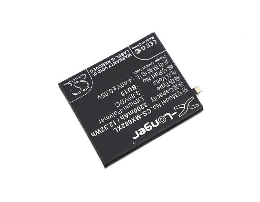 3.85V, Li-Polymer, 3200mAh, SmartPhone battery fits Meilan, Meizu, Bu15, U20, U20 Dual Sim, 12.32Wh Mobile, SmartPhone Cameron Sino Technology Limited (Smartphone)
