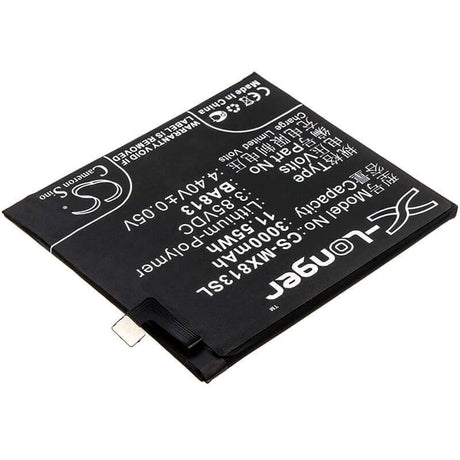 3.85V, Li-Polymer, 3000mAh, SmartPhone battery fits Meizu, Ba813, M813q, V8 Pro, 11.55Wh Mobile, SmartPhone Cameron Sino Technology Limited (Smartphone)