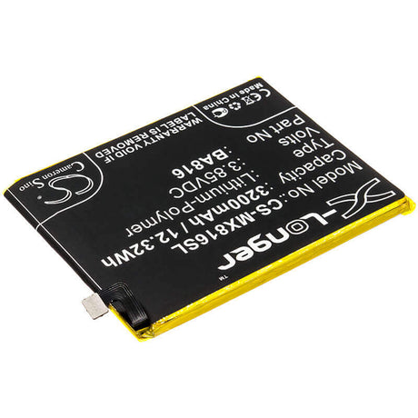 3.85V, Li-Polymer, 3200mAh, SmartPhone battery fits Meizu, Ba816, M816q, V8, 12.32Wh Mobile, SmartPhone Cameron Sino Technology Limited (Smartphone)