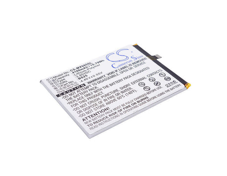 3.85V, Li-Polymer, 4100mAh, SmartPhone battery fits Meizu, Bs25, M3 Max, Meilan Max, 15.79Wh Mobile, SmartPhone Cameron Sino Technology Limited (Smartphone)