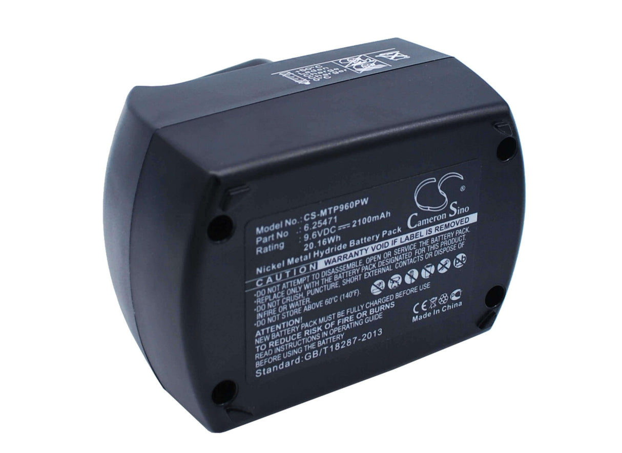 9.6V, Ni-MH, 2100mAh, Power Tools battery fits Metabo, 6.25471, Bs 9.6, Bs9.6, 20.16Wh Power Tools Cameron Sino Technology Limited (Power Tools)