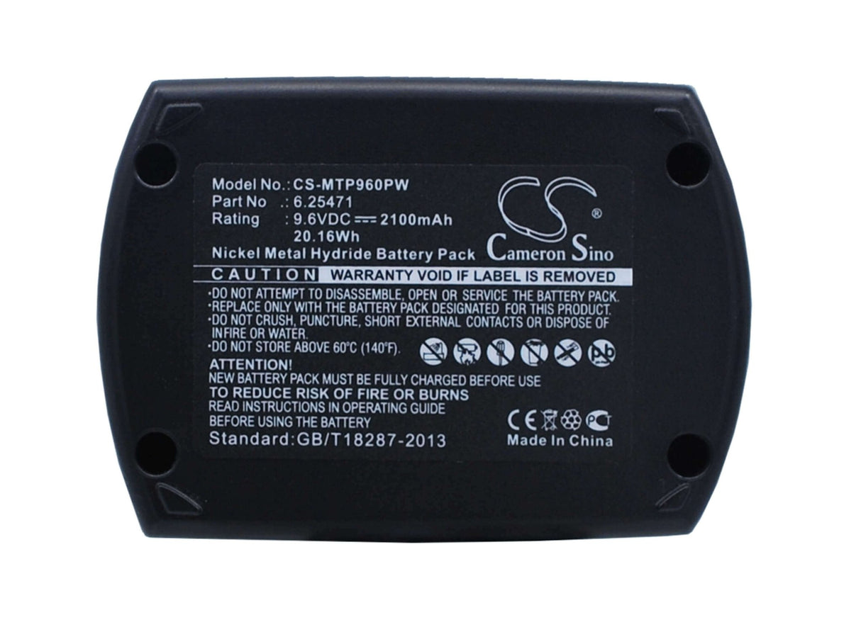 9.6V, Ni-MH, 2100mAh, Power Tools battery fits Metabo, 6.25471, Bs 9.6, Bs9.6, 20.16Wh Power Tools Cameron Sino Technology Limited (Power Tools)