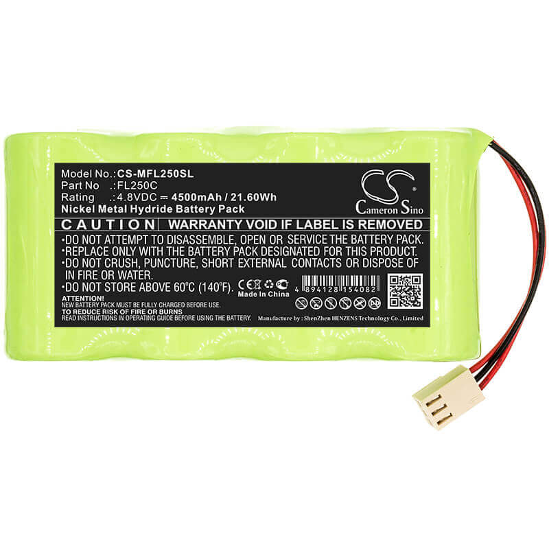 4.8V, Ni-MH, 4500mAh, Equipment battery fits Metland, Fl250c, FL250HV, Fl250va-n, 21.6Wh Equipment, Survey, Test Cameron Sino Technology Limited