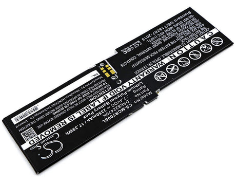 7.4V, Li-Polymer, 2350mAh, Tablet battery fits Microsoft, Dak822470k, Cr7-00005, Surface 1703, 17.39Wh Tablet Cameron Sino Technology Limited