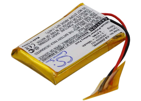 3.7V, Li-Polymer, 180mAh, Headset battery fits Siemens, Sennheiser, Microsoft, Ahb392128ps-01, Lifechat Zx-6000, 0.67Wh Wireless Headset Cameron Sino Technology Limited