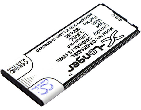 3.8V, Li-ion, 2400mAh, SmartPhone battery fits Microsoft, Nokia, Bv-l5c, Lumia 640 Dual Sim, Lumia 640 Lte, 9.12Wh Mobile, SmartPhone Cameron Sino Technology Limited (Smartphone)
