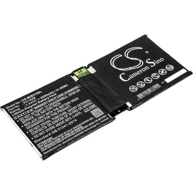 7.4V, Li-Polymer, 4200mAh, Tablet battery fits Microsoft, P21g2b, Surface 2, Surface 2 10.6", 31.08Wh Tablet Cameron Sino Technology Limited