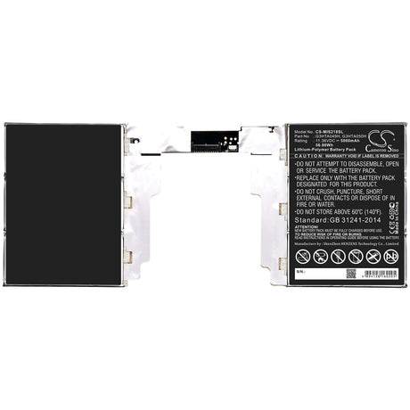 11.36V, Li-Polymer, 5000mAh, Tablet battery fits Microsoft, G3hta049h, Surface Book 2 1835, Surface Book 2 1835 13.5" Tabl, 56.80Wh Tablet Cameron Sino Technology Limited