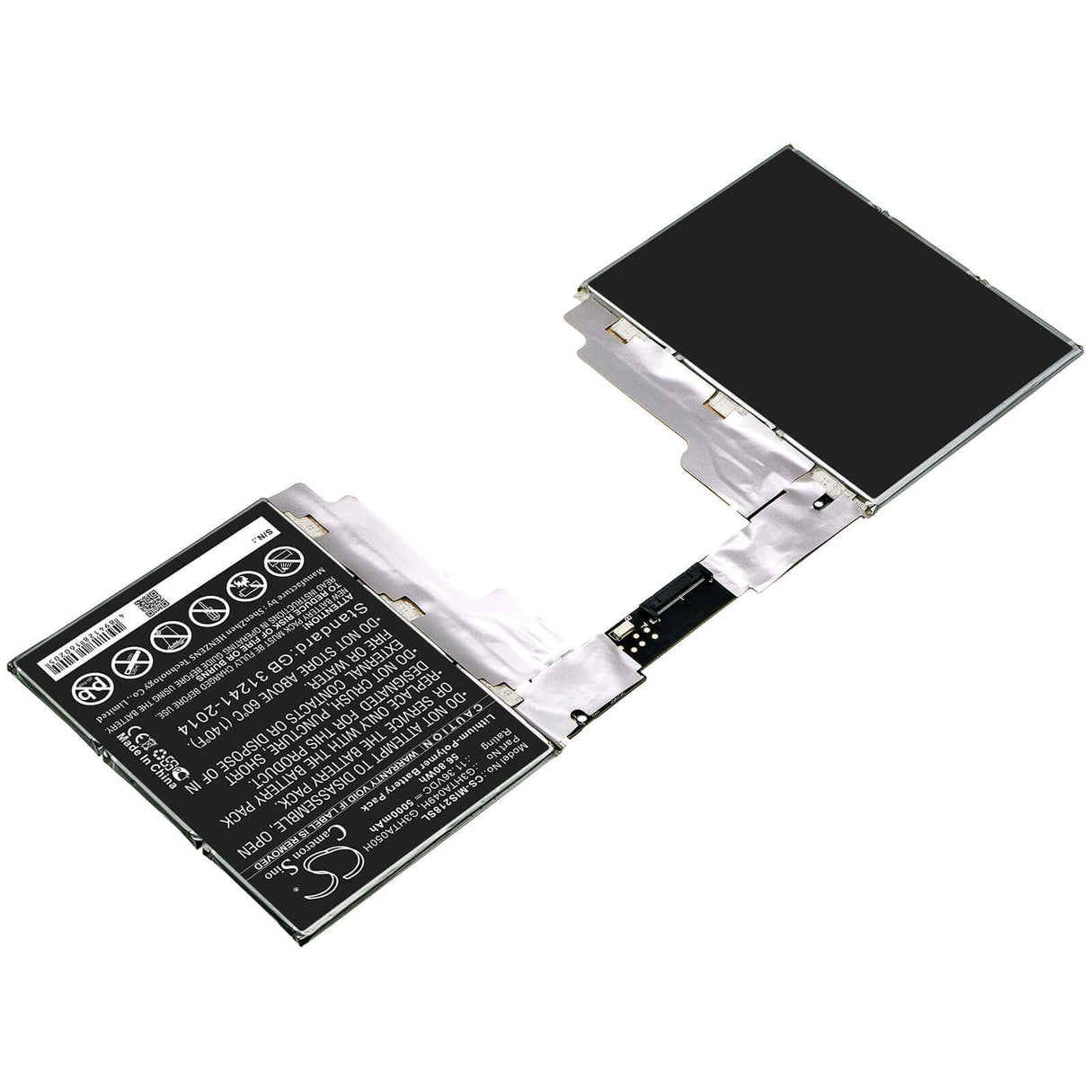 11.36V, Li-Polymer, 5000mAh, Tablet battery fits Microsoft, G3hta049h, Surface Book 2 1835, Surface Book 2 1835 13.5" Tabl, 56.80Wh Tablet Cameron Sino Technology Limited