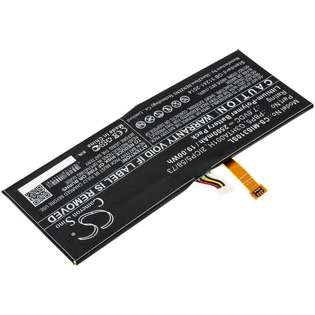 7.6V, Li-Polymer, 2500mAh, Tablet battery fits Microsoft, 2icp5/58/73, Surfacebook With Performance B, 19.00Wh Tablet Cameron Sino Technology Limited