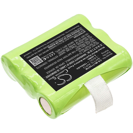 3.6V, Ni-MH, 1500mAh, Two-Way Radio battery fits Midland, Avp13, T71, T75, 5.4Wh Two-Way Radio Cameron Sino Technology Limited