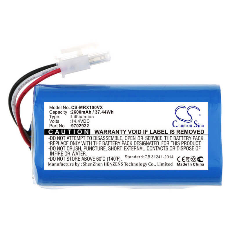 14.4V, Li-ion, 2600mAh, Vacuum battery fits Miele, Rx1-sjql0, Scout Rx1, Scout Rx2 60, 37.44Wh Vacuum Cameron Sino Technology Limited