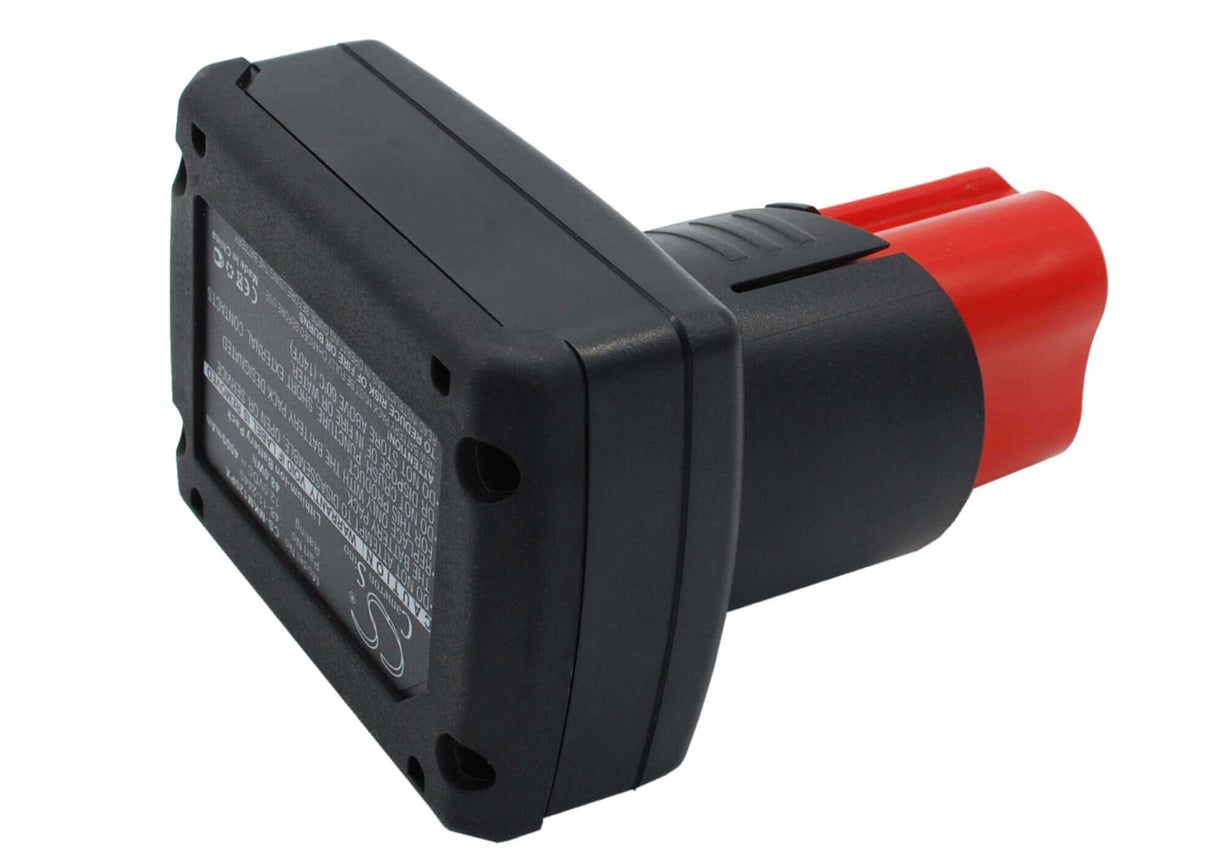 12.0V, Li-ion, 4000mAh, Power Tools battery fits Milwaukee, 48112402, C12 Fm, C12 Hz, 48Wh Power Tools Cameron Sino Technology Limited (Power Tools)