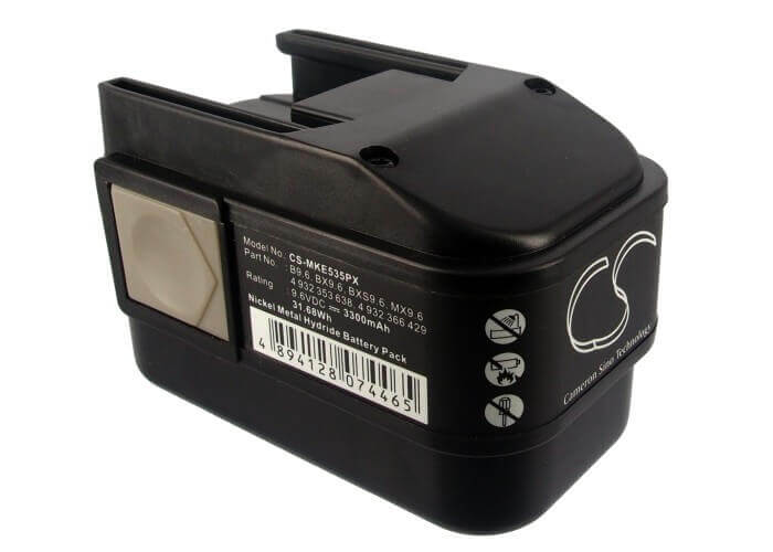9.6V, Ni-MH, 3300mAh, Power Tools battery fits Atlas Copco, Aeg, Milwaukee, 4 932 353 638, 2000, Battery Light Pl Option, 31.68Wh Power Tools Cameron Sino Technology Limited (Power Tools)