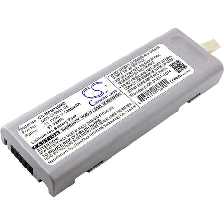 11.10V, Li-ion, 5200mAh, Medical battery fits Ge, Mindray, 0146-00-0069, 57.72Wh Medical Cameron Sino Technology Limited (Medical)