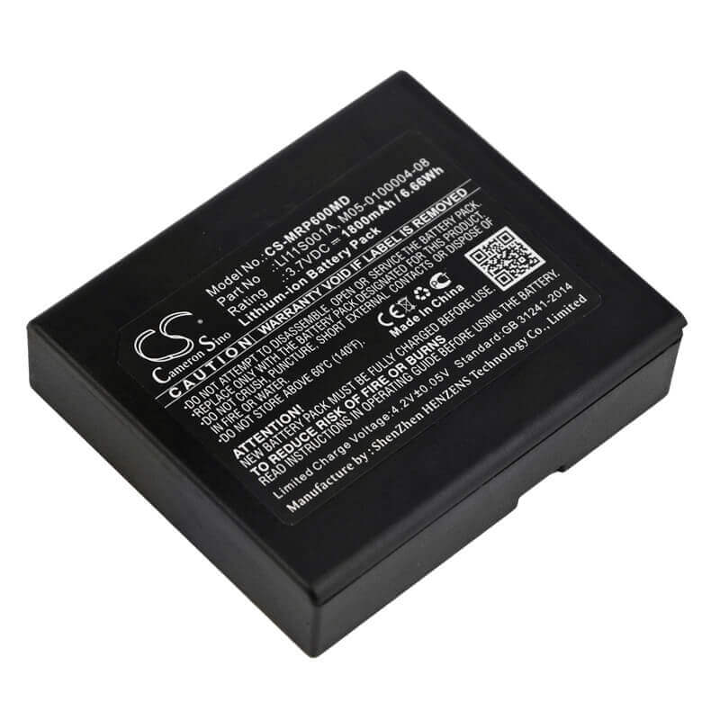 3.7V, Li-ion, 1800mAh, Medical battery fits Mindray, 022-000008-00, Dpm2, Oxymetre Pouls Pm60, 6.66Wh Medical Cameron Sino Technology Limited (Medical)