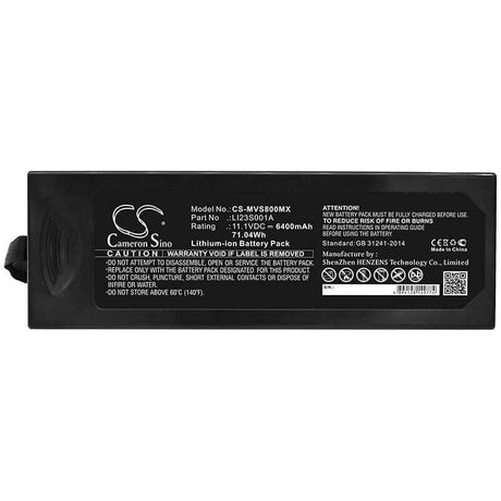 11.1V, Li-ion, 6400mAh, Medical battery fits Mindray, Li23s001a, Pm7000, Pm8000, 71.04Wh Medical Cameron Sino Technology Limited (Medical)