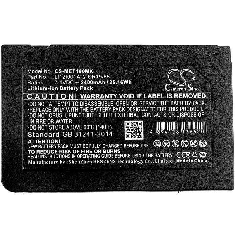 7.4V, Li-ion, 3400mAh, Medical battery fits Mindray, 115-018016-00, Defibrillateur Beneview T1, T1, 25.16Wh Medical Cameron Sino Technology Limited (Medical)