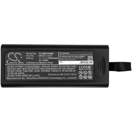 11.1V, Li-ion, 5200mAh, Medical battery fits Mindray, 022-000008-00, Accutorr 3, Accutorr 7, 57.72Wh Medical Cameron Sino Technology Limited (Medical)